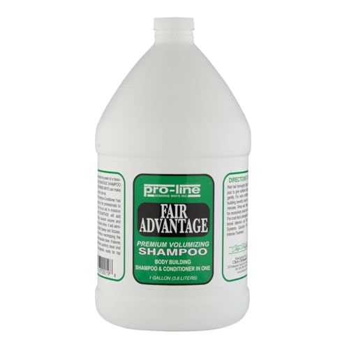 Chris Christensen Pro-Line Fair Advantage Shampoo & Conditioner - Premium Volumizing Shampoo for Dogs - Build Body While Providing Moisture - Anti Static Formula - 2 in 1 Shampoo & Conditioner-Gallon