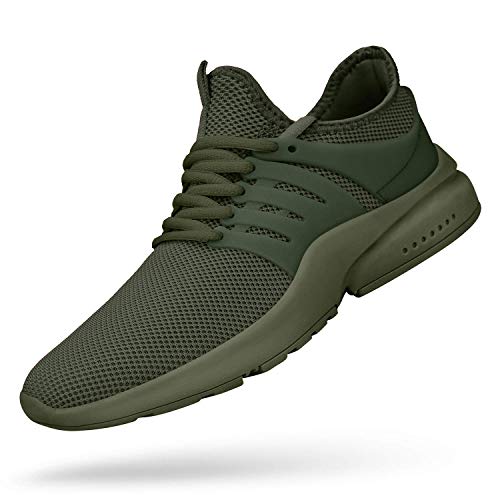 Feetmat Men's Non Slip Gym Sneakers Lightweight Breathable Athletic Running Walking Tennis Shoes