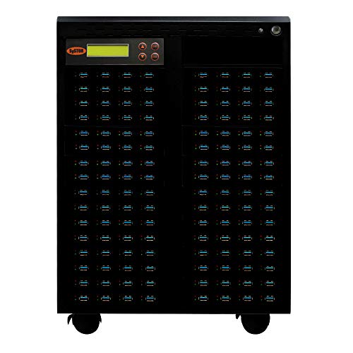 Image of Systor 1 to 127 USB 3.0 /3.1 Duplicator 6GB /Min - SYS-USB30100-127 | Standalone USB duplicator and sanitizer for flash memory drives with copier and storage drive eraser, speeds up to 100MB /sec.