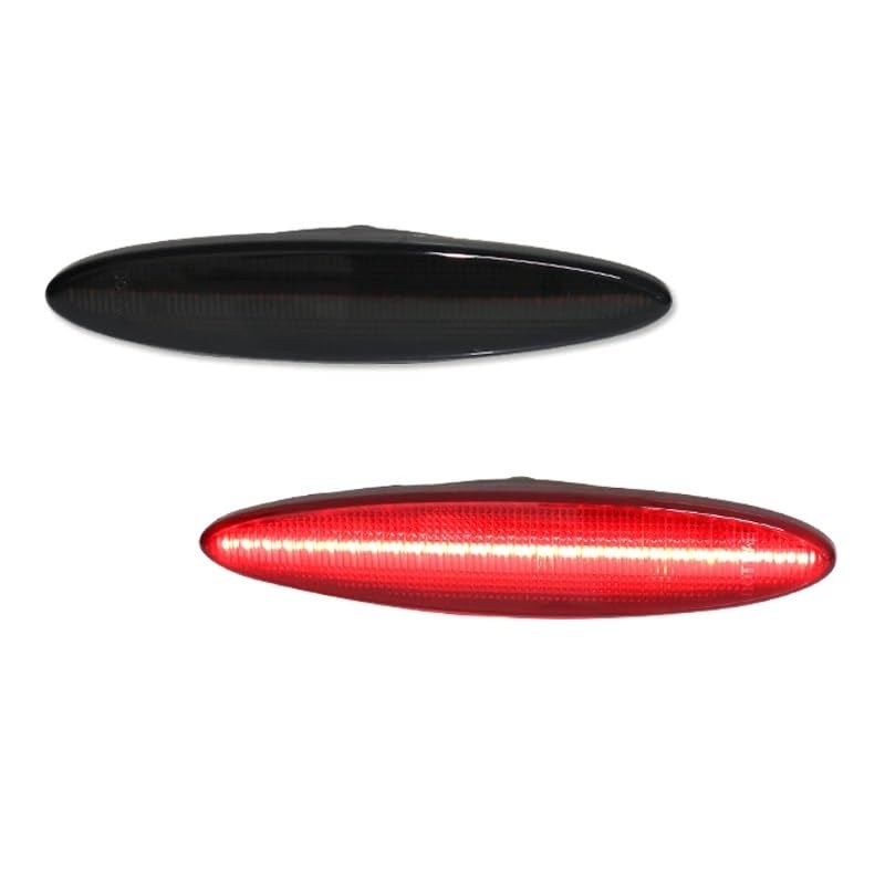 Indicatori Direzione Laterali Per Lexus SC 430 Indicatori di direzione/Luci di guida, Lampade di posizione laterali OEM 2002-2010 Luce di posizione laterale a LED T10 color ambra/rosso(2pc Smoked Red)