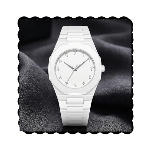 Image of PAPIO Modern Minimalist Polycarbon Analog Unisex Watch, Lightweight Touch Strap