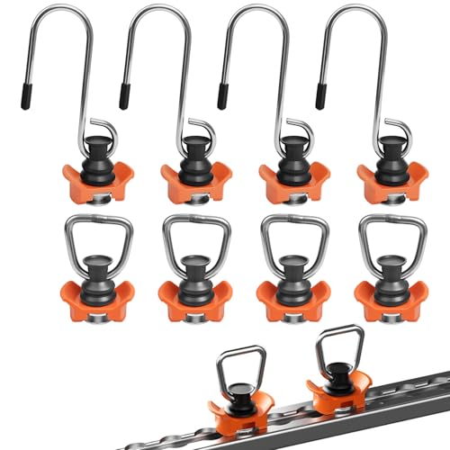 Anneaux de raccord pour rail d'avion 900 kg avec crochet de fixation