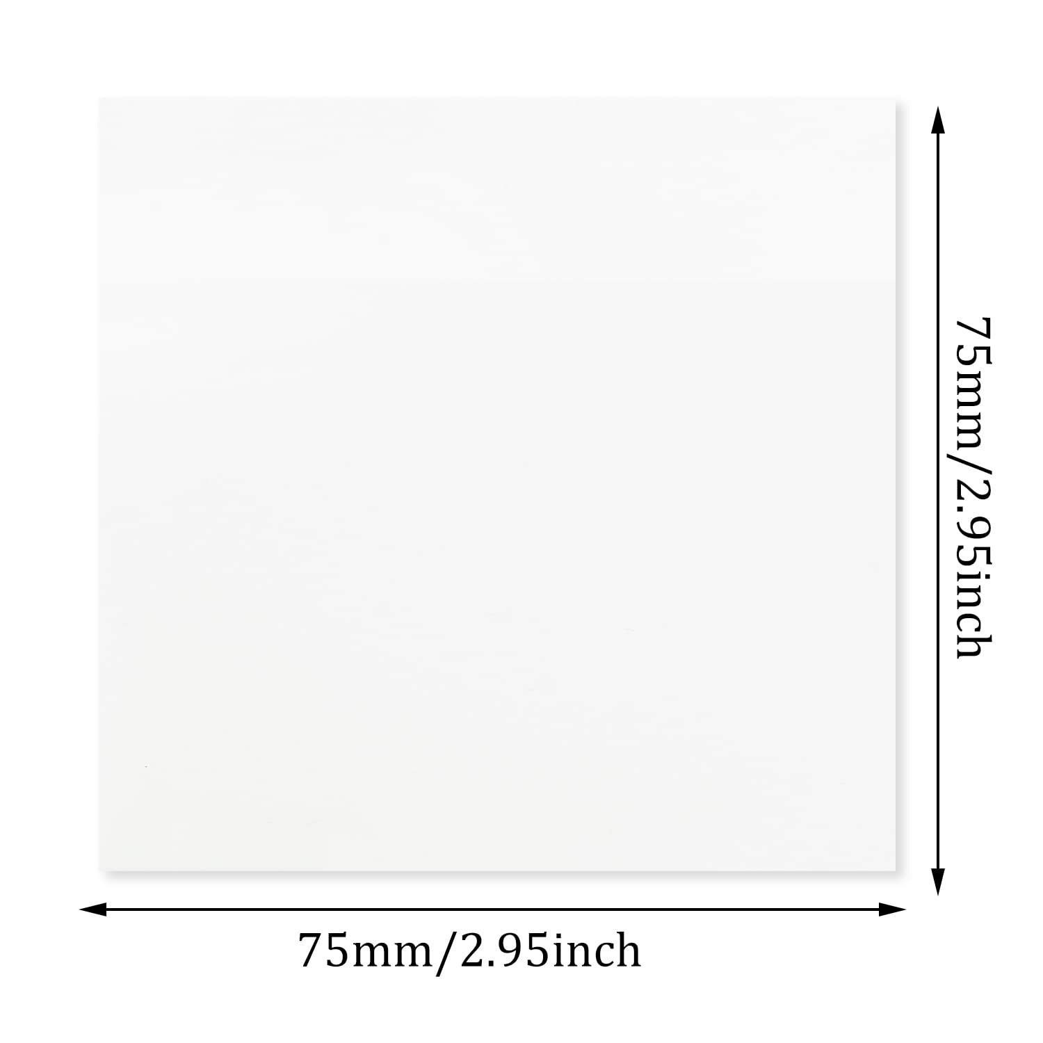 500 Notes Adhésives Transparentes 75x75mm - Étudiantes Réutilisables Et Imperméables - 7 Couleurs