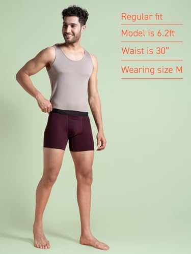 Image of DAMENSCH Mens Regular Fit Premium Cotton Blend Boxer Brief | Innerwear Men, Men Boxers, Underwear for Men, Shorts for Men, Inner for Men, Briefs for Men