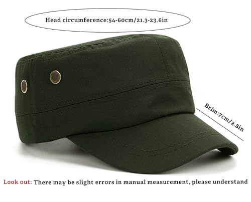 Image of Unisex Basic Cadet Army Caps Everyday Military Style Hat