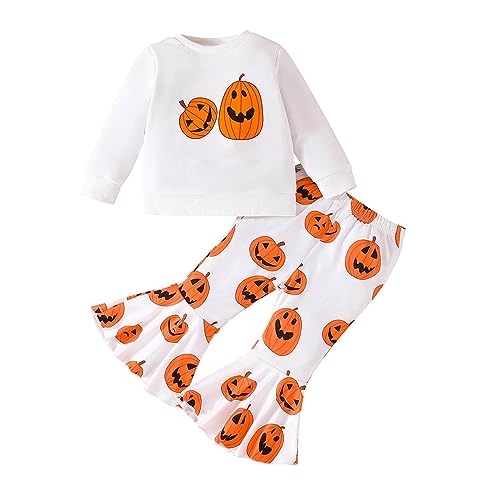 Kids Outfit Soft Cotton Warm Crewneck Long Sleeve Round Neck Letter Pumpkin Sweatshirt Set for Boys Character Set Girls