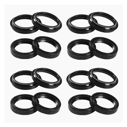 43x54x11 43 * 54 Front Shock Fork Damper Shaft Oil Seal Retainers 43 54 Dust Cover For TIGER 800 XR ALL VERSIONS 2015-2017(8pc Seal 8pc Cover)