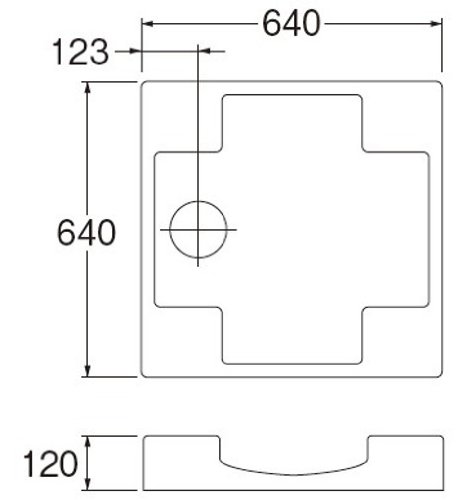 Amazon.co.jp: SANEI(サンエイ) 洗濯機パン かさ上げ仕様 外寸640mm