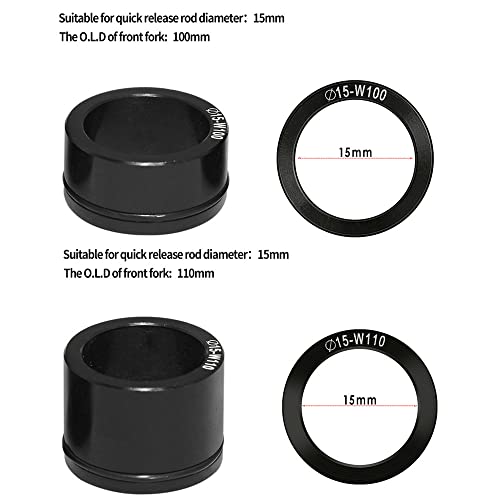 Irfora Fahrradgabelhalterung, Fahrradträger mit Schnellspanner, Steckachsenhalterungen, Vorderradgabelblock, für Autodach 5 x 100 mm, 12 x 100 mm, 15 x 100 / 110 mm