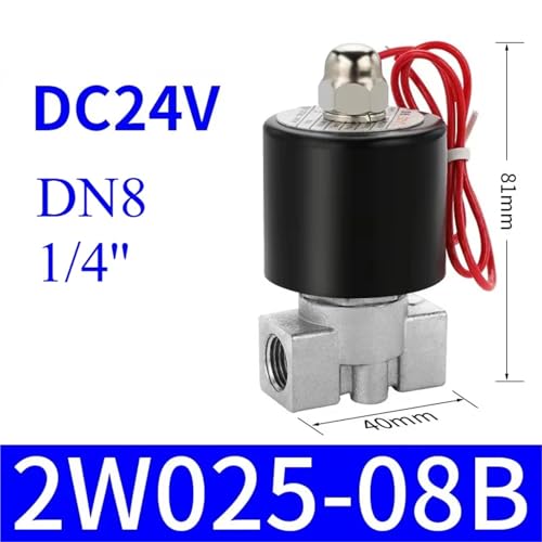 Électrovanne en acier inoxydable 3/8 24VAC structure robuste normalement fermée