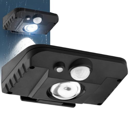 Fyrdyn Luces Solares Exteriores Impermeables - 120 Grados Rotación Amplia Luz Solar Pared | Farolillos Resistentes A La Intemperie Para Entrada Valla,Lámpara Solar para Decoración de Paisaje