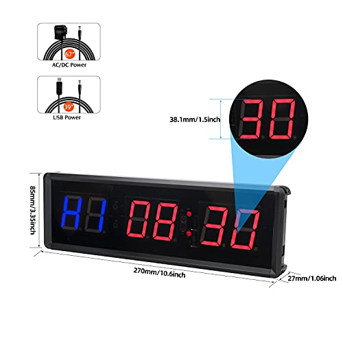 Minuteur d'intervalle LED avec télécommande pour ne plus rater vos temps de récupération - 3