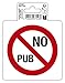 Exacompta - Cod. 67043E - 1 pittogramma adesivo rosso rotondo No pub per cassette postali No pubblicità - Stop pub - In PVC vinile - Dimensioni : 10 x 10 cm