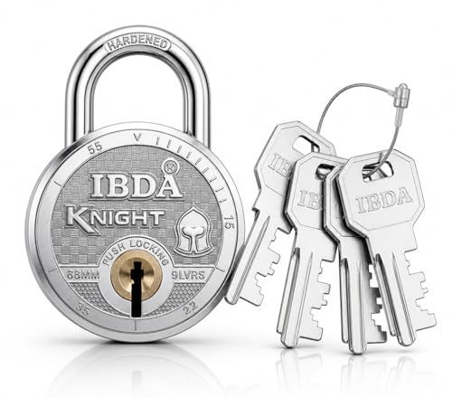 Image of 10 Locks with Same Key | Multiple Locks with Single Key | Common Key Lock | Steel Body | Lock for Home, Shutter, gate, Door, Shop, Outdoor | Same Key Lock Set of 10 with 8 Keys