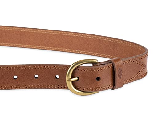 Dickies Women's Casual Leather Jean Workwear Belt with Round Harness Buckle4