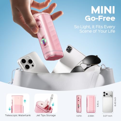 Image of COSLUS T50 Portable Water Dental Flosser for Travel with Screen Display
