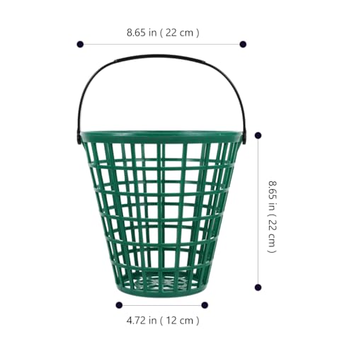 Panier de rangement pour balles de golf nylon vert capacité 75 balles
