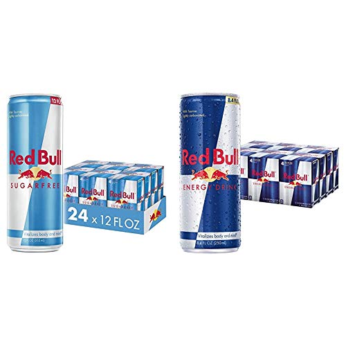 Red Bull Sugar Free and Original Energy Drink Bundle, 12