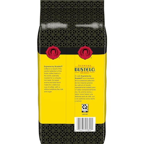 Image of Supreme by Bustelo Espresso Style Whole Bean Coffee, Medium Dark Roast, 16-Oz. Bag