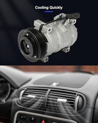 Image of ECCPP AC Compressor Direct Fit for Jeep Liberty L4 2.8L 2005-2006 | 97382,98382,Fast Cooling AC Compressor with Clutch Low Vibration Under 72db Reduces Engine Load Fuel Efficient