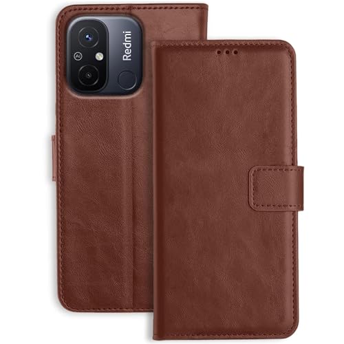 TOUCCH Flip case for Mi Redmi 12 C| Leather Finish Cover & Flexible Stand Design | Card and Money Pocket | Brown (B0CYXVPH1T) Amazon Price History, Amazon Price Tracker