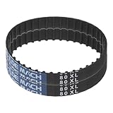 sourcing map 2 Stück 80XL 037 Zahnriemen 40 Zähne Gummi Zahnriemen 0,37 Breite 0,20 Steigung Gummizahnriemen Keilriemen Industrie Antriebsriemen Mechanische Ersatzriemen