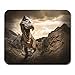 Produktbild Mausunterlage Rex Dinosaurier-Modell auf Felsen-Gebirgstyrannosaurus-Jura-Geschichte Mousepad für Notizbücher, Tischrechner Mauspads