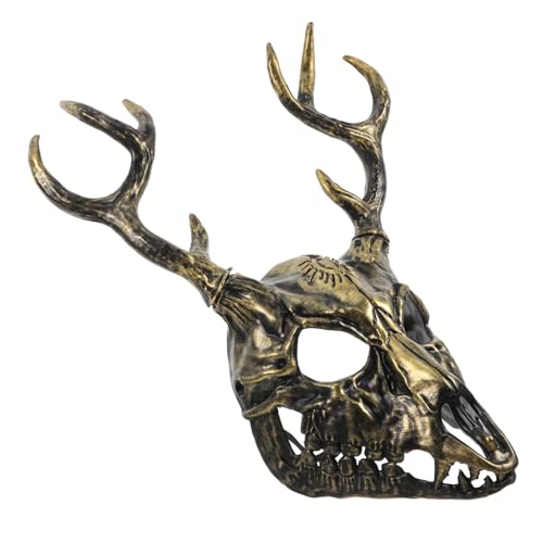 Masque cerf demi-visage Halloween accessoire déguisement adulte
