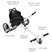 Awjaisca Hoverboards Seat Attachment, Fit for 6.5”-10” Hoverboards,Hoverboard Go-Kart Attachment Sturdy and Adjustable Frame for Various Terrains - Fun for The Whole Family White