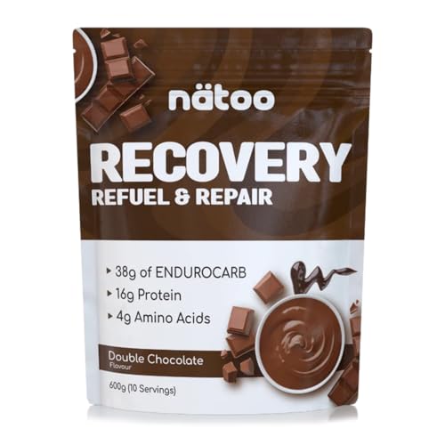 Nätoo Recovery Post Workout Completo 600g Double Choco | Recupero Muscolare con Whey Protein, ENDUROCARB™ (maltodestrine e ciclodestrine), BCAA 4.1.1, Arginina e Glutammina – Integratori Sport Vegan