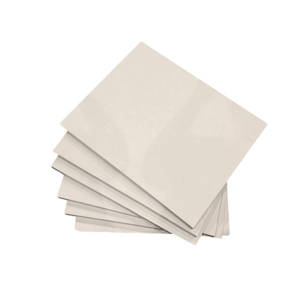 Feuille en plastique blanche du téflon PTFE, tailles en plastique de plat de téflon de plat diverses et épaisseurs (100mm * 100mm * 15mm)