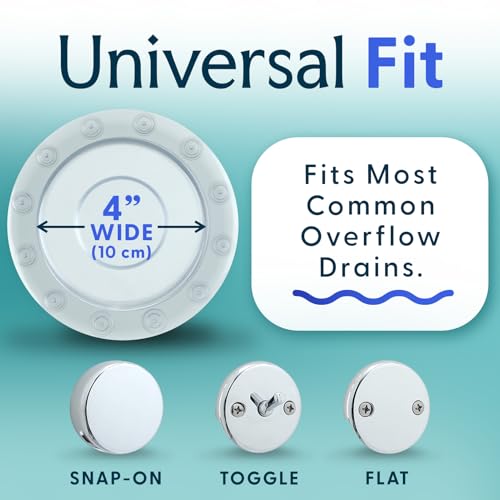 image for SlipX Solutions Bottomless Bath | Overflow Drain Cover for Tub | Best 