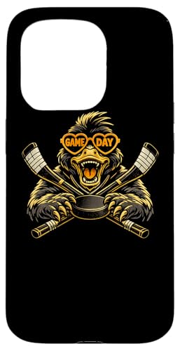 Funny Hockey Duck Game Day Vintage Shirt Fans �X�}�z�P�[�X iPhone 15 Pro �p