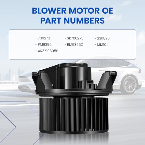 Image of HVAC Blower Motor 700273 Assembly - Compatible with Ford Mustang 2010-2014 - Replaces 2311826, PM9396, MM1041, SK700273 - A /C Heater Fan Blower Motor