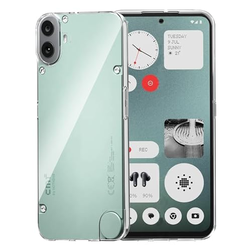 Funda para Nothing CMF Phone 1 Carcasa, Funda de Silicona Transparente a Prueba de Golpes para teléfono, Funda de Parachoques de TPU Suave y Delgada Transparente
