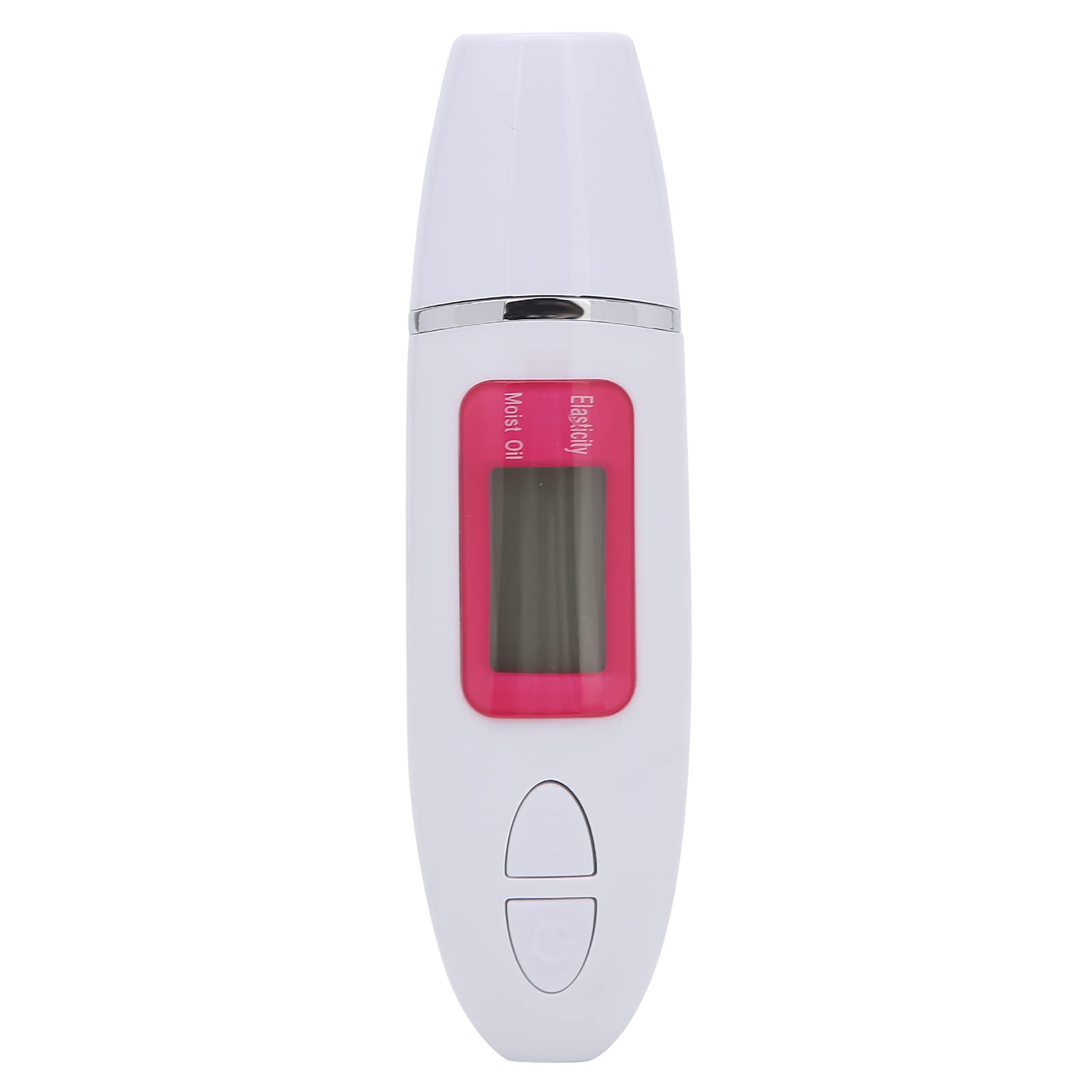 Testeur d'humidité de la peau, testeur d'humidité de la peau, écran LCD, analyseur de capteur d'huile et d'eau pour la peau du visage (blanc)