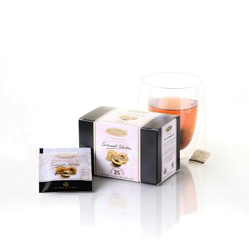 Té negro sabor durazno 25 saquitos miniatura 3