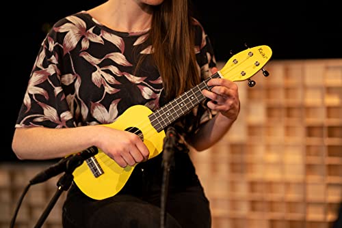 Ortega Guitars Ukulélé Soprano jaune – Keiki K2 – Kit de démarrage incluant Accordeur, Courroie, 5 Médiators Medium et… - Les Beatles, Paul McCartney, John Lennon, RIngo Starr, George Harrison Ortega Guitars Ukulélé Soprano jaune - Keiki K2 - Kit de démarrage incluant Accordeur, Courroie, 5 Médiators Medium et… – Image 7