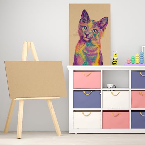 Image of Golden State Art 5 Pack 24x36 Corrugated Cardboard Sheet 3 /16 inch Flat Inserts