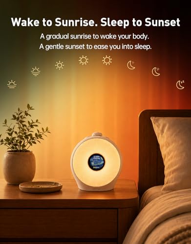 Dekala Sunrise Alarm Clock with Pulse Wake, 7-Day Programmable 4 Loud Alarm - Image 4