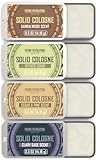Viking Revolution - Cologne For Men - Mens Cologne - Solid Cologne Men with Cedar Wood, Clary Sage, Vetiver, Sandalwood - Gifts for Men - Christmas Gifts For Him - 4 Pack - 4 x 14 g