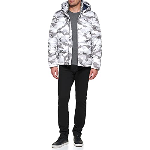 Image of Tommy Hilfiger Men's Down Alternative Hooded Puffer Jacket (Standard and Big & Tall)