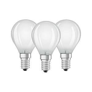 Osram LED Base Classic P Lampe, in Tropfenform mit E14-Sockel, nicht dimmbar, Ersetzt 40 Watt, Matt, Warmweiß – 2700…