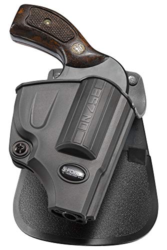 Fobus Evolution Holster Roto Paddle Smith & Wesson J Frame Right Hand Belt, Black (J357NDRP)