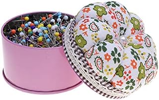 NUOBESTY 500pcs Multicolor Ball Head Pins Straight Sewing Pins for DIY Sewing Crafts with Storage Box Pin Cushion for Dressmaking Jewelry Crafts Projects 38mm