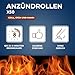 STARWAX- Anzündwolle für Grill, Kamin und Ofen - Natürliche Zusammensetzung - Schnelles Anzünden - Sauber und geruchlos - Verändert Nicht den Geschmack von Lebensmitteln - 50er-Pack