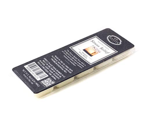 Mystix London | Stress Relief - Wax Melts Clamshell 90g (10 Cubes) | 100% Natural SOYA Wax | Best Aroma for Home, Kitchen, Living Room and Bathroom | Perfect as a Gift | Handmade in UK