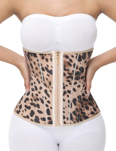 Image of SHAPSHE Waist Trainer for Women Tummy Control Workout Waist Cincher Corset Shapewear Postpartum Body Shaper with Zipper Hook
