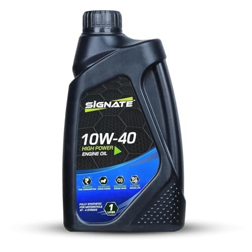 Image of Signate 10W40 Street Race Fully Synthetic Bike Engine Oil 1L, High Performance Engine Oil for Motor Cycle, Maximum Gear Protection & Efficient Performance Bike Oil, 1L