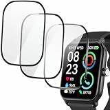 AegiDigi Screen Protector for IDW13 1.8 Inch Smartwatch, PMMA Full Coverage HD 3D Anti-Scratch Film, Designed for Fitpolo, 3 Packs